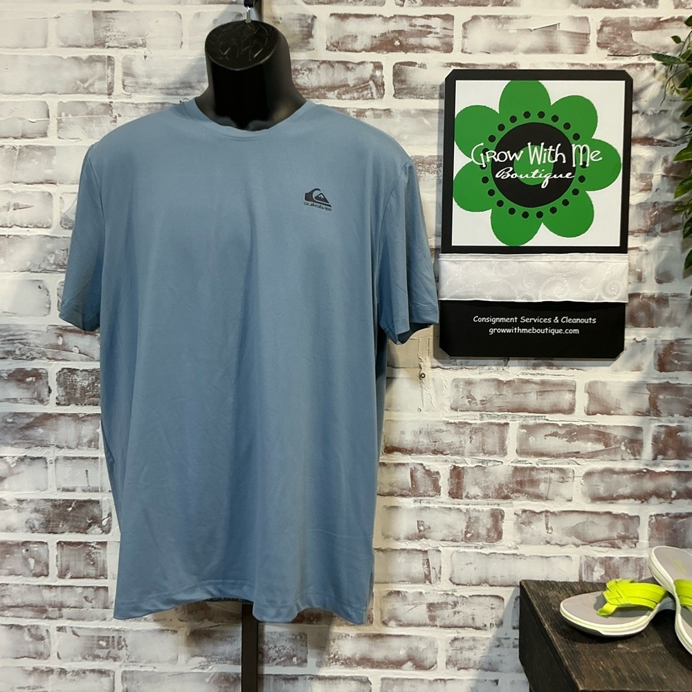 Quiksilver Men's Dusty Blue Short Sleeve Performance Tee